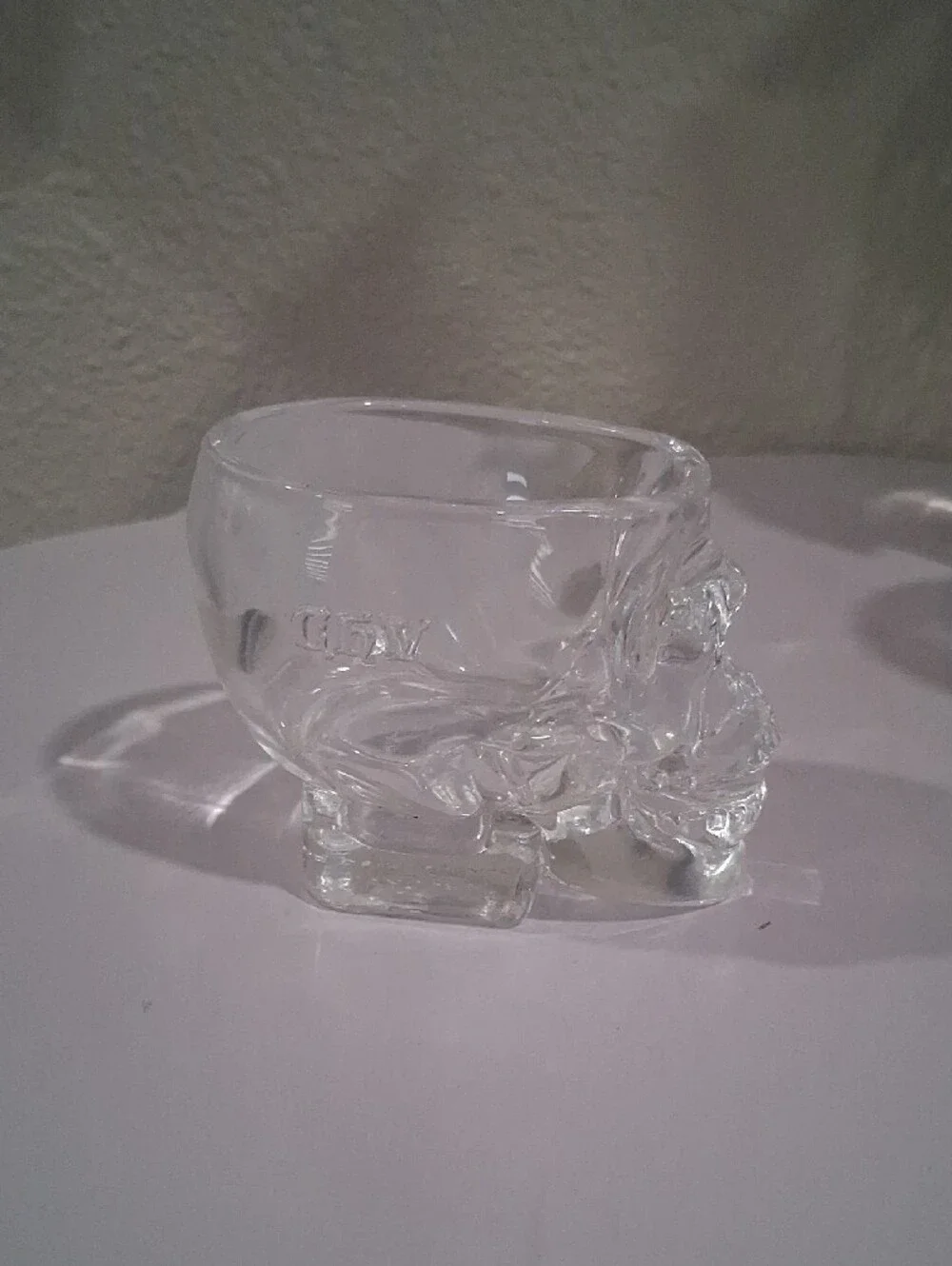 Clear Glass Skull Shot Glass - Home Accents (One)